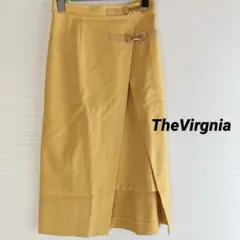 The Virgnia【S】ラップベルトスカート　膝丈　イエロー　タイトスカートのサムネイル