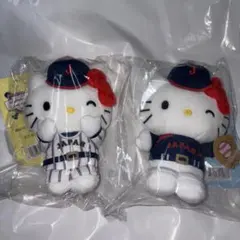 侍ジャパン サンリオ ぬいぐるみマスコット HOME Visitor キティ