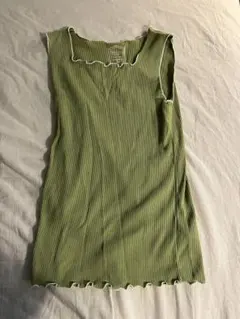 GLOBAL WORK Beauteeメロリプランク グリーン タンクトップ