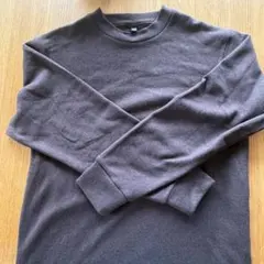 ユニクロ　ソフトニットフリースクルーネックT
