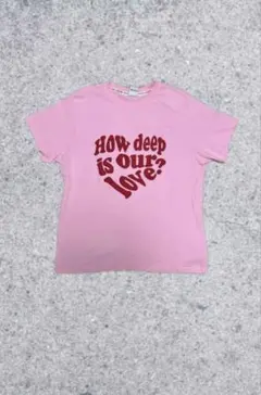 ピンク Tシャツ LUV IS TRUEのサムネイル