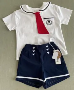 しまむら　ディズニー　Tシャツ　キュロット