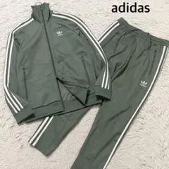 adidas ダークグリーン ジャージ上下セット - メルカリ