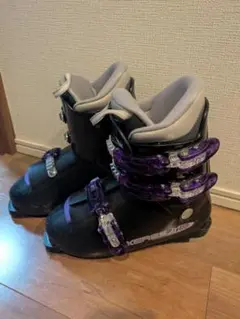 子ども用スキーブーツ ブラック/パープル　XERES XR 25cm