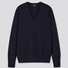 UNIQLO ユニクロ カシミヤ100% Vネックセーター（長袖） XLサイズ