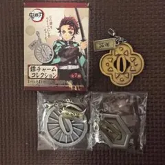 鬼滅の刃 鍔チャーム 3個セット 竈門炭治郎 錆兎 我妻善逸