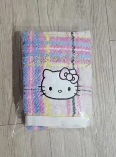 ハローキティ　フェイスタオル　ドレスタータン　50周年記念デザイン