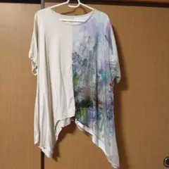 スカラー　アート風景柄切替プルオーバーのサムネイル