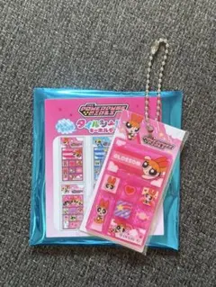 パワーパフガールズ タイル風キーホルダー ブロッサム