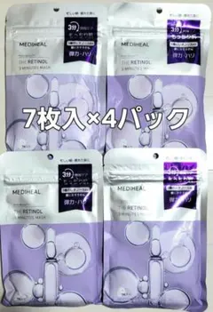 メディヒール THE レチノール 3ミニッツマスク 7枚入×4パック