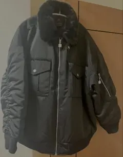 NIKE Jordan womanサイズL黒ブラック アウター ファー襟付き