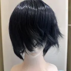 コスプレ　ウィッグ　ダークネイビー