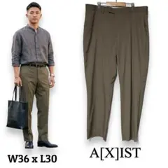 【US古着】A[X]IST　スラックス　W36 x L30　ベージュ　春夏