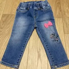 【美品！】babyGAP♡ミニーマウス デニムパンツ　90