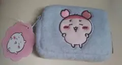 新品ちいかわ　ふわふわミニポーチ　古本屋　カニちゃん