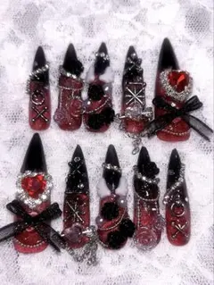 ネイルチップ 葛葉 概念ネイル にじさんじ ゴテゴテ 地雷系 量産型マグネット