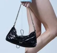 yieyie チェーンバッグ　ジェットブラック　イエイエ