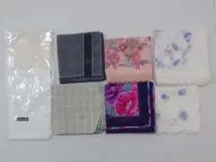 ディオール ジバンシィ ニナリッチ CK ハンカチ 花柄 チェック柄 等 8枚