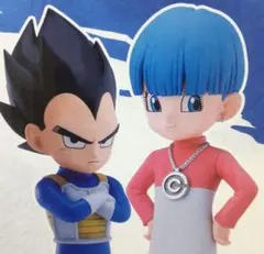 ドラゴンボール　一番くじ　DAIMA　B賞　ベジータ(ミニ)＆ブルマ(ミニ)