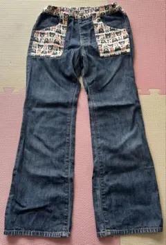 MIKI HOUSE DOUBLE.B ダブルビー デニム130 キッズ 薄手