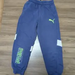 PUMA キッズ ロングパンツ ネイビー 120cm