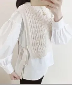 ケーブルサイドリボンベスト