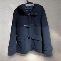 GLOBAL WORK ダッフルコート M 黒×グレー