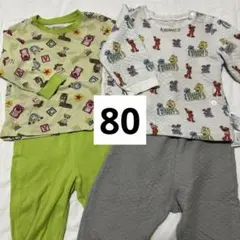 ユニクロ　ベビーパジャマ　トイストーリー セサミストリート 80 まとめ売り