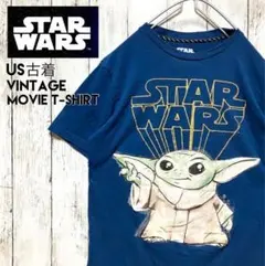ま*め様 US古着ヴィンテージSTAR WARSムービーTシャツ映画ベビーヨーダ