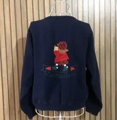 ファミリア　カーディガン　Mサイズ レトロ　レディース　裏起毛