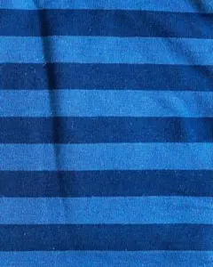 check＆stripe 天竺シンプルボーダー　ダークネイビーXネイビー