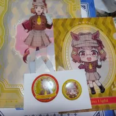 ウマ娘シンデレラグレイエンタメくじベルノライト 缶バッジ