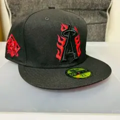 新品未使用 ニューエラ ロサンゼルス・エンゼルス ブラック 58.7cm