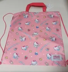 헬로 키티 건착 가방 냅삭 산리오 핑크 KITTY 키티