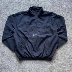 NIKE 90s 00s 黒タグ Supreme元ネタ ナイロン ハーフジップ - メルカリ
