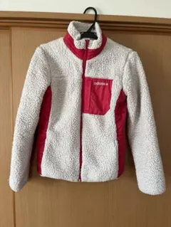 ★adidas ボアジャケット ホワイト/ピンク★