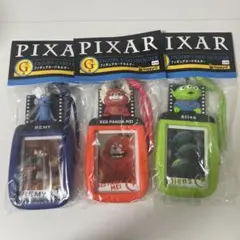 ピクサー　ハッピーくじ　G賞　フィギュアカードホルダー　3種セット