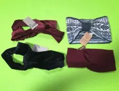 ヘアバンド4点セット 未使用⭐タグ付き