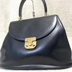 【美品】 コールハーン ハンドバッグ ワンハンドル ゴールド金具 冠婚葬祭 黒