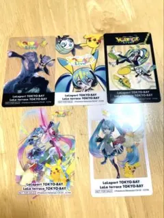 ポケモン 初音ミク ららぽーとTOKYO-BAY 限定クリアカード 3種類
