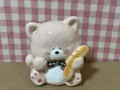 레트로 猫 ネコ KOTOBUKI 陶器 貯金箱