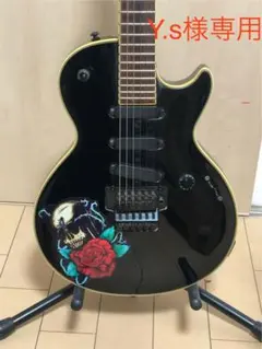【Y.s様専用】エレキギターなどに！薔薇髑髏柄 自作ステッカー 2枚セット♪