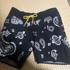 mnmlのペイズリージャカードニットショーツ（ブラック）