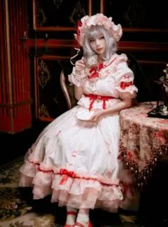 森森仙 東方プロジェクト レミリア コスプレ衣装 Ｓサイズ ウィッグ付き 東方project レミリアスカーレット コスプレ 衣装 森森仙製 - メルカリ