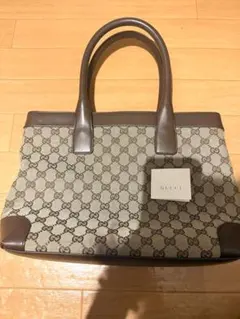 GUCCI GGキャンバス トートバッグ ブラウン 美品 送料込匿名配送 保管
