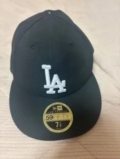 New Era 59FIFTY LA ブラックキャップ 7 1/4