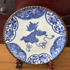 稀少 明治 大正 源氏武者絵 印判皿 26cm 骨董品 コレクション - メルカリ