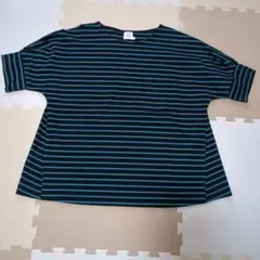 未使用に近い栗原はるみ ボーダーTシャツ Mのサムネイル