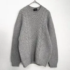 Drumohr　ジーロンラムズウール　ケーブルニット　48size　LIV075のサムネイル