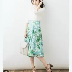 定価13200円♡BIGフラワーオパールタックスカート